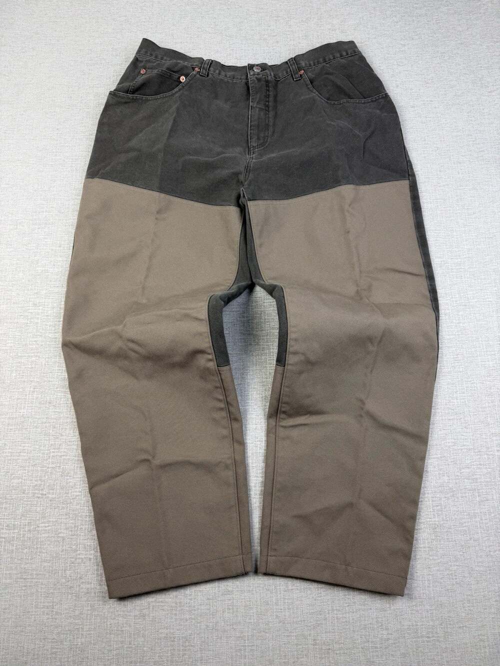 Columbia Hunting Brush Pants Men’s 40x30 Olive Brown Reinforced Front Cotton